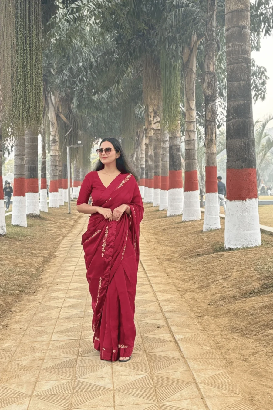 Organza Satin Sari